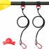 Paddle Leash Safety Bungee Rod Holder with Innovative Gel Grip for Kayaking, Canoeing Gear
