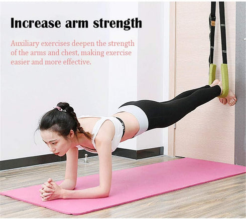 Yoga Fitness Stretching Strap for Door Flexibility, Improve Leg Waist Back Flexibility, Back Bend Assist Trainer