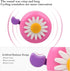 U-LIAN Kids Streamers and Bike Bell for Girls, 1 Pack Flower Bicycle Bell with 2 Pack Handlebar Streamers