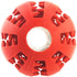 ADUCK Dog Ball Toys for Aggressive Chewers - 2.8 Inch Fire Red Natural Soft Bouncy Rubber Ball for Pet IQ Training