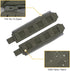 IDOGEAR SPORTS Tactical Back Panel MOLLE Zipper Kit, Expand Loading for Tactical Vest