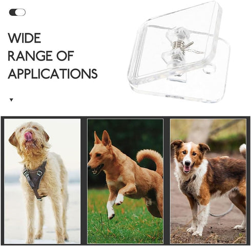 8Pcs Toddmomy Transparent Dog Wall Pee Pad Holder with Nonslip Base for Puppy Training Secure Potty Training Pad Clips