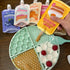 BUDDY BUDDER Superberry Snoot + Pumpkin Pup Blue Dog Enrichment Mat Combo, 100% Natural Dog Peanut Butter, 17oz Jars