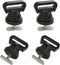 Tie Downs Track Mount for Kayak, Vertical Tie Downs for Cooler, Crate & Accessories, 4 Pack