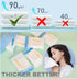 (23.6" 11.8") Backpacking QUALIALL Premium Extra Large and Thick X Pure Cotton Disposable Washcloths, Portable Travel