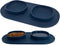 Dog Food Bowls & Water Bowls with No-Spill Non-Skid Feeder Bowls, Dog Bowl Mat for Small Medium Large Dogs Cats (Blue)