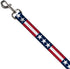 Dog Leash Stars Stripes, Blue White Red, 4 Feet Long, 1.5 Inch Wide