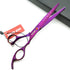 7.0in Professional Pet Grooming Scissors Set, 4pcs Straight & Thinning & Curved Scissors for Dog Grooming (Violet)