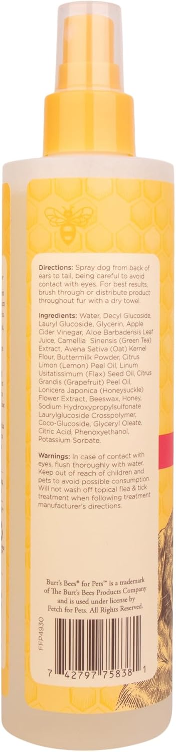 Burt's Bees for Pets Naturally Derived Hot Spot Spray for Dogs, 10 Oz - Relieves & Soothes Hot Spots, 2 Pack
