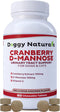 Cranberry D-Mannose for Dogs and Cats, 60 Count Tablets for Urinary Tract Infection Support and Kidney Health