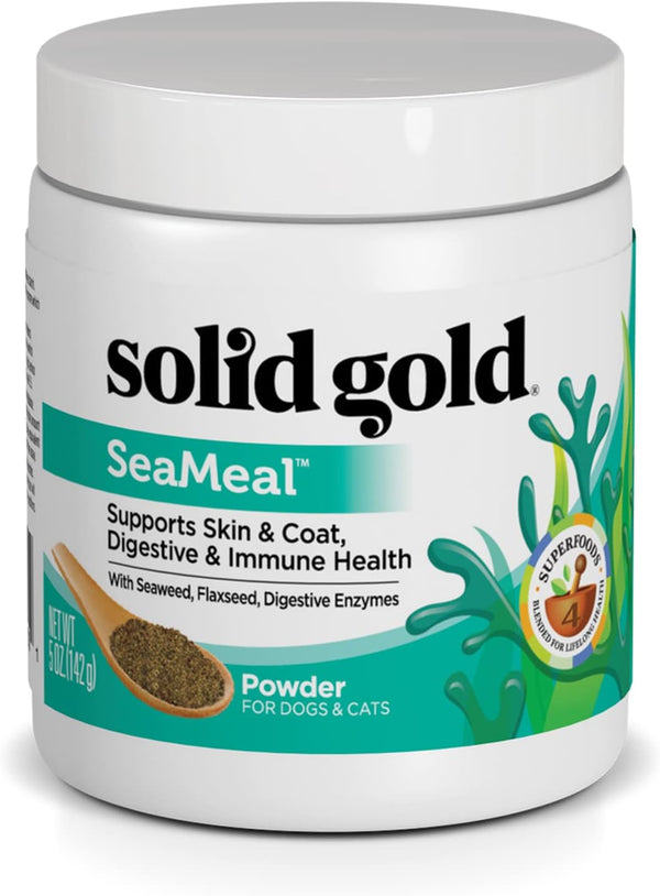 Solid Gold Cat & Dog Multivitamin Powder - Kelp Powder, Omega 3