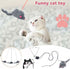 YUGYUJ Cat Toy Rope Mouse, Hanging Retractable Cat Catching Toy, Interactive Plush Mice for Cats