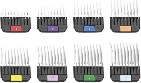 Wahl Pro Animal Stainless Steel Attachment Combs - 8 Cutting Lengths -