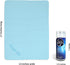 Flow Swim Chamois Quick Dry Towel for Swimming, Diving, Triathlons, and Water Sports (Aquamarine)