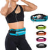Jueachy Waterproof Running Belts for Women, Adjustable Fanny Pack Waist Pouch with Phone Holder & Headphone Port