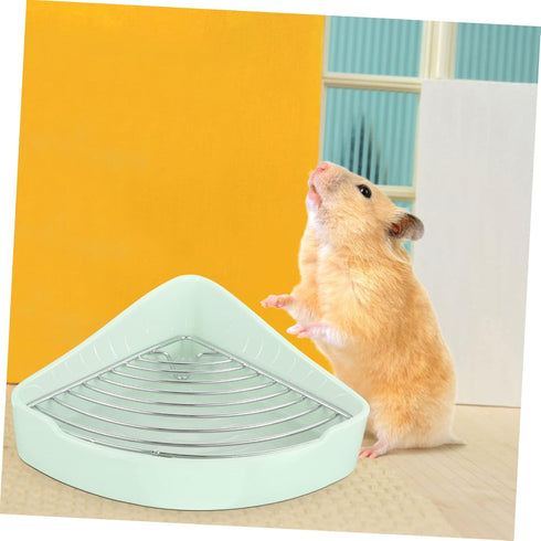 Chinchilla SUPVOX Guinea Pig Hay Compatible Rabbit Toilet Box Ceramic Pet Toilet Bunny Cage Hamster Potty