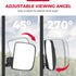 KEMIMOTO Golf Cart Side Mirrors with LED Turn Signal Lights - Universal Rear View Mirrors