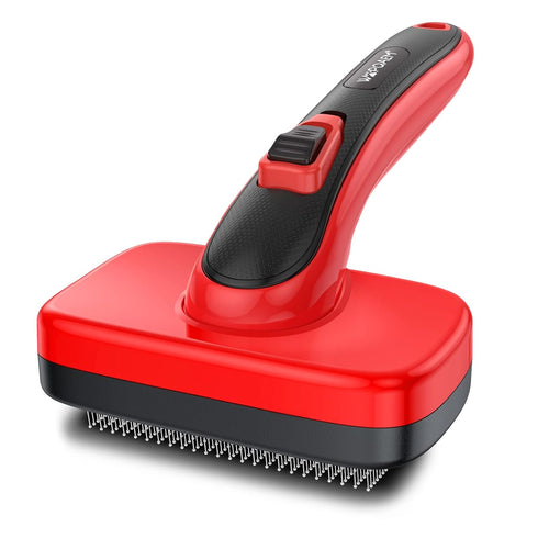 Self Cleaning Slicker Brush for Shedding, Long Short Haired Dogs & Cats, Remove Loose Tangling Knot Undercoat Fur Mats,