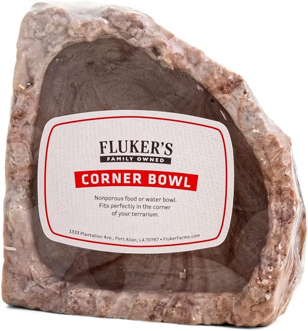 Fluker's Medium Reptile Corner Bowl - 6" Food and Water Dish, Colors May Vary