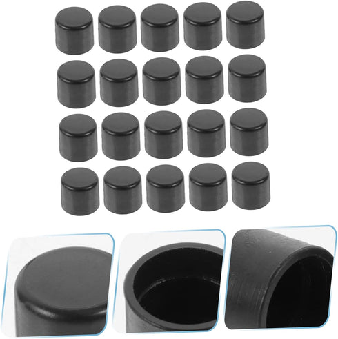 20pcs Foosball Rod Caps for Standard Tables End Caps for Soccer Game Accessories Protective Covering for Easy