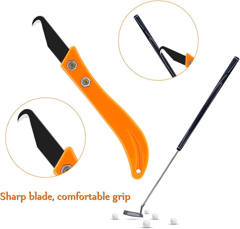 Mudder 13 Pieces Golf Hook Blade Tool Set, DIY Knife for Golf Club Grip Remover with Installation Tool