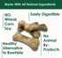 Bonies Natural Calming Formula - Small-Sized Single Bone with Chamomile & Lavender, Helps Anxiety, 15 Bones