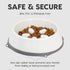 IRIS USA 2 Cups Slow Feeder Dog Bowl, Anti-Choking, Easy to Clean, Interactive Puzzle Toy, Beige/Black