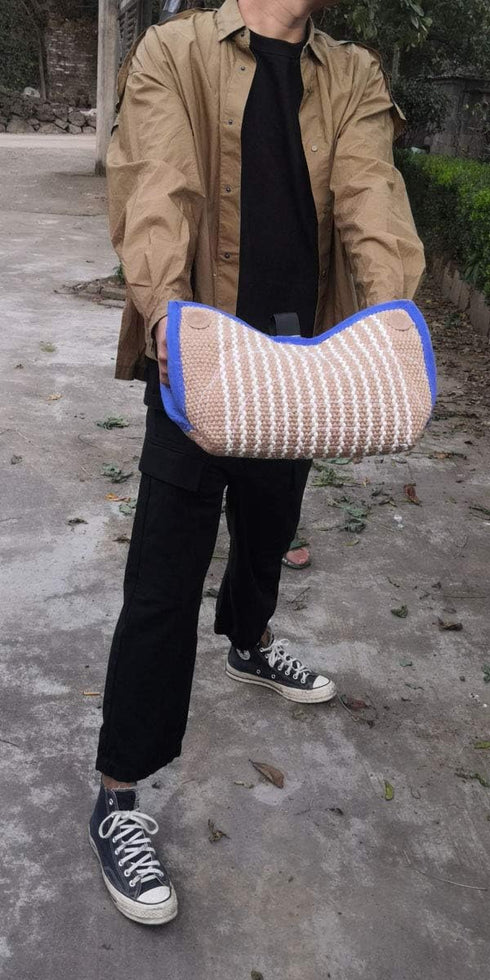 Tealover Dog Bite Pillow Wedge with 2 Handles, Interactive for Puppies and Young Dogs Training and Fetching Games
