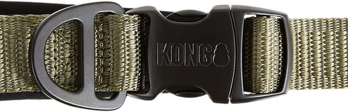 KONG Comfort Ultra Durable Traffic Padded Handle Hands-Free Quick Control Leash - 6' (Green)