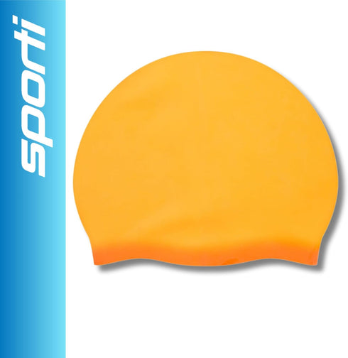 Sporti Silicone Swim Cap for Kids, Unisex Youth Bathing Caps for Swimming Protection, Aged 2-10