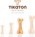 Tikaton Dog Chew Toys for Aggressive Chewers, Chicken Flavor Durable Teething Bones for All Sizes