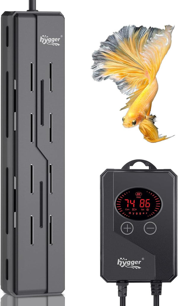hygger Aquarium Heater 300W, Digital LED Controller, Overheating Protection, Submersible for 25-80 Gallon Tanks