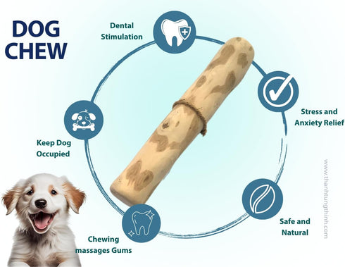 Coffee Wood Dog Chew Stick - Coffee Wood Stick for Your Pets - Non Toxic - Safe - Puppy Chew Toy for Teething - Made in Vietnam - 1 Pack/2 Pieces (Medium)