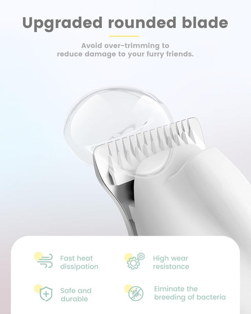 35dB Trimmer, Trimmer PAPMINI Dog Grooming Kit with LED Display, Ultra-Low Noise Dog Paw Cordless Hair for Paws, Ears