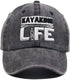 OASCUVER River Hair Don't Care Hat - Adjustable Baseball Cap for Kayaking Life, Washed Twill Cotton for Outdoor