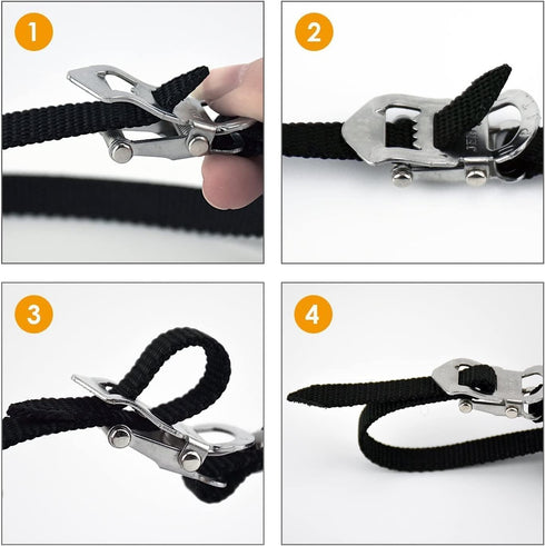 YBEKI Bike Pedals with Clips and Straps, 9/16-Inch Spindle Resin/Alloy for Exercise and Outdoor Bicycles