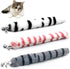 LASOCUHOO Cat Worm Toys, 3 Packs Interactive Cat Wand Replacement, Wand Refill Attachments for Indoor Cats