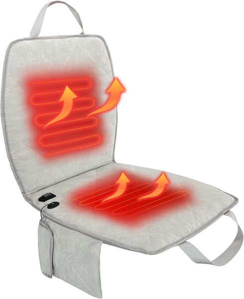 Portable Heated Seat Cushion(No Power Bank) Heated Camping Chair Pad,Foldable Heated Stadium