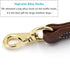 FAIRWIN Leather Short Dog Leash 12" - Traffic Lead Leash for Large Dogs Training and Walking (Width: 3/4") (Brown)
