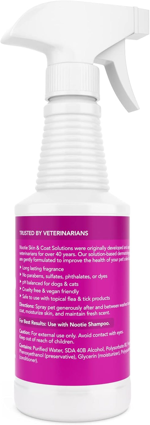 Nootie Daily Spritz Pet Conditioning Spray - Dog Conditioner for Sensitive Skin, Japanese Cherry Blossom, 16 oz