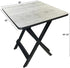 Generic 19-Inch Plastic Folding Side Table, Gray, Portable Outdoor Camping Furniture