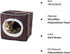 Cat House - Indoor Bed with Removable Foam Cushion, Dark Brown, 13x13.5x12"
