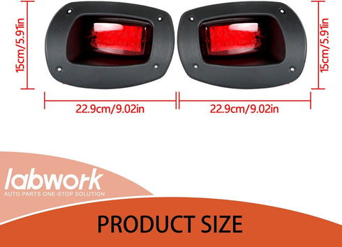 labwork Tail Light for Golf Cart Replacement for EZGO RXV 2008-2015