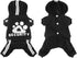Dog Hoodie, 4 Legs Sweatshirt Jumpsuit, Soft & Warm Pullover Coat for Small Medium Large Dogs Cats (Black, XS)
