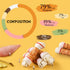 6.5" Breeds4 ASMPET Dog Treats Chews, Chicken Wrapped Rawhide Knotted Bones Dental Care Chews for Small Medium Large