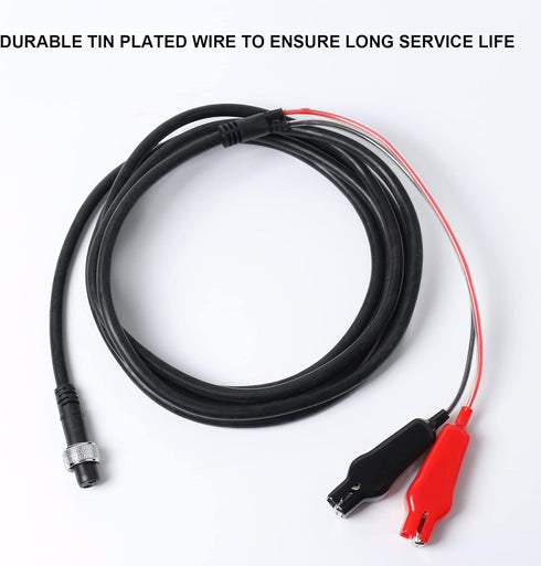 LICHIFIT Power Cord Cable Battery Connecting Line, Double Connectors 3M for Daiwa/Shimano Electric Fishing Reels