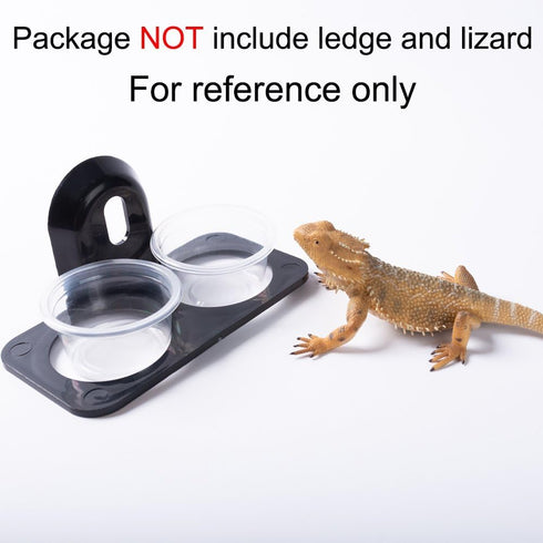 SLSON 100 Pack Gecko Food and Water Cups, Reptile Worm Bowl Mealworm Feeder for Lizard, Leopard Gecko, Crested Gecko (1