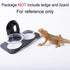 SLSON 100 Pack Gecko Food and Water Cups, Reptile Worm Bowl Mealworm Feeder for Lizard, Leopard Gecko, Crested Gecko (1
