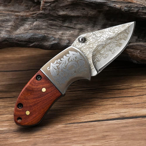 STARDW Mini Folding Pocket Knife,Cool Knives,Damascus Pocket Knife,EDC Pocket knife for Camping,Hiking,Gift for Men Women Everyday Carry by STARDW