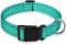 Reflective Dog Collar Adjustable Safety Nylon for Small Medium Large Dogs, Green L